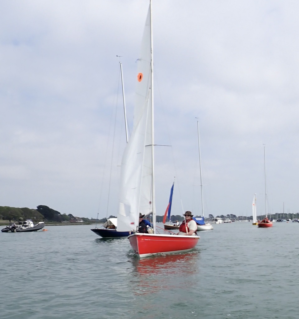 Boats sailing in Chichester Harbour